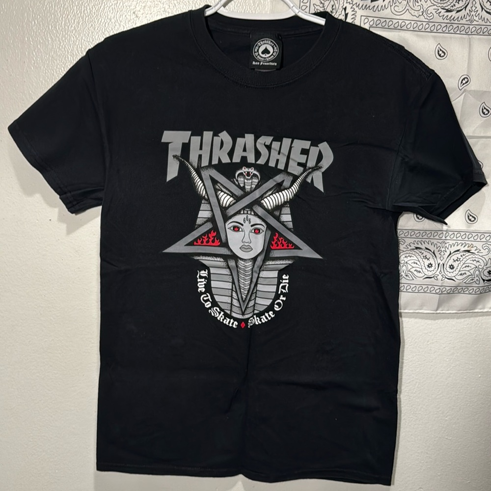 Thrasher Pharaoh Goddess Tee Black